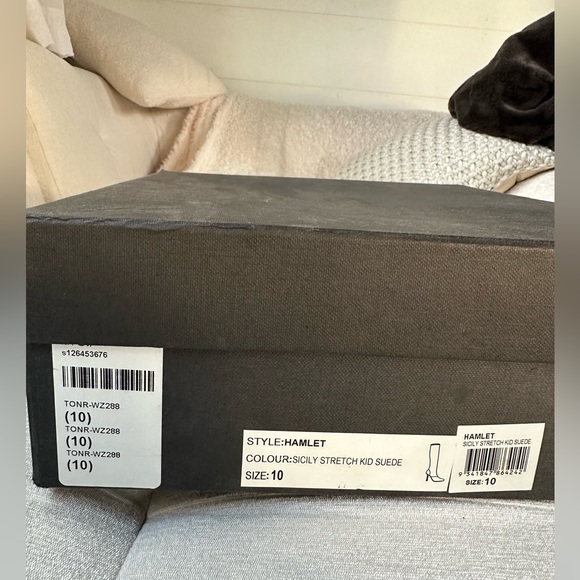 Tony Bianco Hamlet suede boots beige - Picture 4 of 15